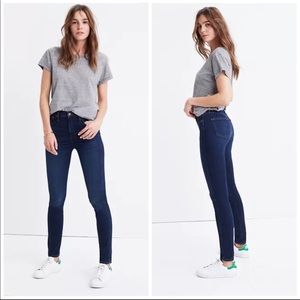 Madewell Women's 10" High-Rise Skinny Jeans in Hayes Wash Size 27 $128 #4684